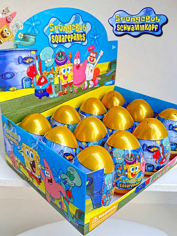 SPONGEBOB SpongeBob SquarePants, 12pcs, SpongeBob SquarePants Patrick Star Series, Surprise Easter Eggs, Surprise Blind Boxes, Mysterious Blind Boxes, Patrick Star, Mr. Krabs And Various Animation Characters, Keychains, Bag Pendants, Exquisite Gifts For Friends, Holiday Gifts, Holiday Surprise Gifts, Party Favors