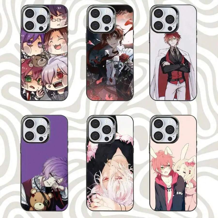 D-Diabolik-ks Anime L-Lovers Funda de Teléfono Compatible con 16,15,14,13,12,11,Pro,MAX, Cubierta Negra Mate a Prueba de Golpes para 17 Air Galaxy S22 S23 S24 S25 Plus Ultra - Z4 - Ver 1