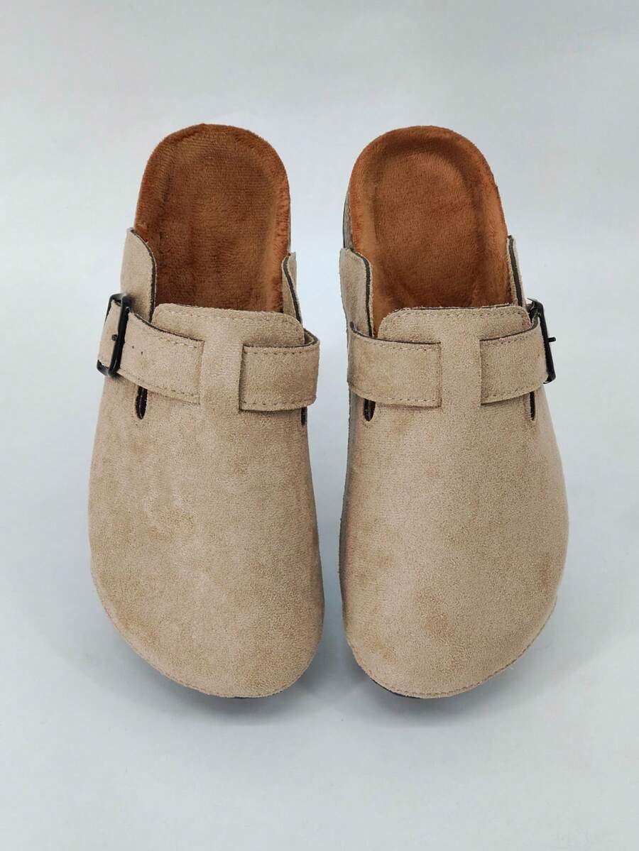 Women's Spring New Round Toe Thick Sole Comfortable Slip-On Casual Fashion Mule Shoes