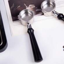 1个适用于德龙ECP3420/EC155/EC260/BCO430的51毫米无底手柄，不锈钢裸柄，带2个耳片 - 彩色 - 查看 5