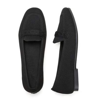 Frank Mully Damen-Loafer mit quadratischer Zehenpartie, Bequeme Büro- und Arbeitsschuhe, süße Penny-Loafer, zum Hineinschlüpfen, Gehen, Fahren JS6046