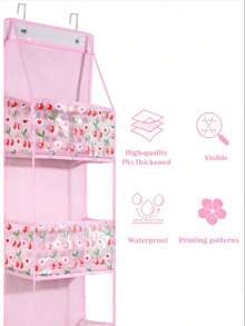 35個大型口袋掛於門上的鞋架,堅固的牛津布門後收納鞋架,掛式鞋帶收納架