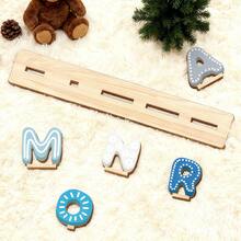 Personalized Name Puzzle, Baby Name Puzzle, Boy Or Girl Early Educational Toy, 3D Letter Puzzle Toy, Wooden Letter Puzzle, Baby 1st Birthday Gift, Wooden Puzzle, Personalized Gift, Birthday Gift, Customized Wooden Puzzle Toy, Anniversary Gift, Building Block Gift Set - Blue and White Stripes - View 10