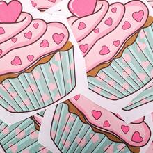 20张/40张/100张装纸杯蛋糕派对午餐餐巾纸，生日纸杯蛋糕造型纸巾，甜点餐巾纸，蛋糕装饰餐巾纸，主题派对和活动的完美之选 - 彩色 - 查看 5