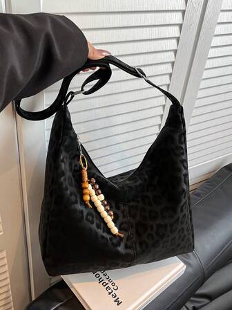 2025新款大容量斜挎包，女士大学学生书包，学院风休闲通勤手提包