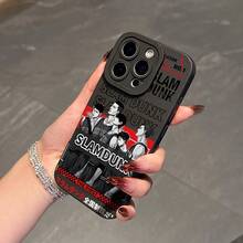 Funda para teléfono con el popular anime S-Slam D-, compatible con los modelos de 17, 16E, 16, 15, 14, 13, 12, 11, Pro,,, X, XR, XSMAX, 8 y Plus, diseñpara ser suave y anti-caídas con una cubierta trasera de TPU.17  17promax - Negro - Ver 5