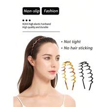1/2 Women's Simple Basic Headbands, Wavy, Makeup Headband, Elegant Style Headbands, Hair Accessories,Hairband,Hair Hoop ,Gifts