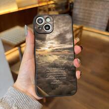Elegante funda para  con temática primaveral y frases inspiradoras, adecuada para los modelos  16, 11, 15, 14, 13 y 12 Pro Max XR Plus.Esta funda protectora negra para teléfono es un regalo atento tanto para amigos hombres como mujeres, especialmente para hermanas. - Colores mixtos - Ver 5