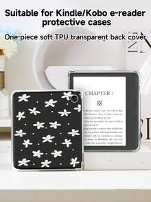 Ayotu 1 pieza Hermosa funda con diseño de cerezas y flores compatible con Kindle Paperwhite 12th Gen 2024 / Kindle (11th Generation-2024 Release) / Kindle Colorsoft Signature Edition, Kindle (11th Generation-2024 Release), Kobo Clara Colour, Kobo Clara Bw - Multicolor - Ver 11