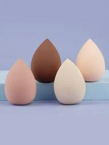 4 Pcs Makeup Sponge, Super-Soft Foam Easily Blends Foundations, Powders & Creams, Reusable, Washable, Streak Free Application, Vegan, Cruelty Free - Multicolor - View 17