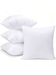 Pack Of 2/4/6 Decorative Cushion Fillers, Sofa Cushions, Home Quilted Cushion, Hollow Fiber Filled Cushion, For Sofa Or Car, In All Sizes 30x50 40x40 40x60 45x45 50x50 50x70 55x55 60x60 CM - 白色 - 查看 2