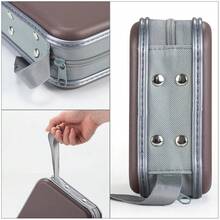 UENTIP CD Case For Car,48 Capacity DVD Case Portable Zipper Holder Large Storage CD Wallet CD Organizer Home Travel (Coffee, 48){Inchcolor_nameinch:Inchcoffeeinch} - Coffee - View 4