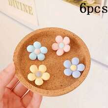 4/8 szt. uroczych zawieszek do butów w kształcie kwiatów, z wisiorkiem w kształcie drewnianych chodaków, ozdoby do butów z żywicy, odpinane akcesoria do butów ogrodowych, dla kobiet