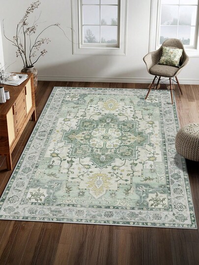 Faux Cashmere Area Rugs For Bedroom, Bohemian Style, Rugs Living Room, 1 Count Home Decor Carpet, Washable Runner Rug, Mat Home Decor For Kitchen, Bathroom, Dining, Fluffy And Simple, Create A Unique, Niche, And Cozy Vibe
