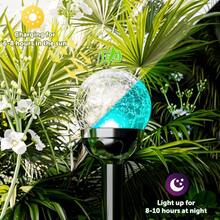Outdoor LightingGIGALUMI Luces solares para exteriores bola de vidrio agrietado luces solares de jardín luz blanca fría luces que cambian de color al aire última intervensión luces LED de jardín para camino patio patio paquete de 3 luces solares de jardín para caminos al aire última intervensiónOutdoor Lighting - PELOTA - Ver 3