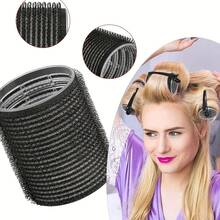 31pcs/Set Self-Grip Roller Kit, Including 18pcs Rollers, 12pcs Clips And 1pc Thermal Cap, Salon Quality Curling Rollers, DIY Hairstyle, No Heat Rollers - Pink - View 8