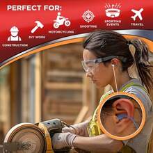 Hearos SoftStar EZ Twist Corded Foam Ear Plugs Free Case NRR 30 1 Pair Orange 5521- UYIOJHGFCXBF - 橘色 - 查看 6