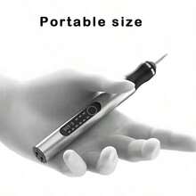 Electric Engraving Pen, USB Rechargeable Cordless Etching Engraving Tool, Portable DIY Rotary Engraver For Jewelry Wood Glass Stone Carving - Silver - View 4