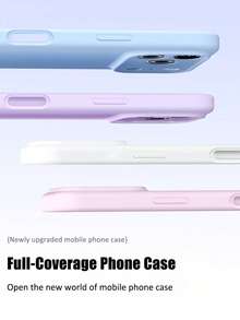 VOUVI 硅胶吸盘支架保护壳适用于 17、14、12、11、13、15、16 Pro Max、16、15、14 Plus、16 E、17 Air 纯色商务简约奢华防震手机配件。 - 黑色 - 查看 4