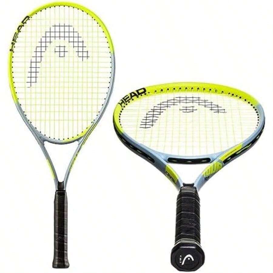 HEAD Tour Pro - Raqueta de Tenis preencordada de Equilibrio de luz de 27 Pulgadas, Agarre de 4 3/8 Pulgadas, Color Amarillo(default)