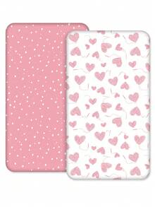 GLLQUEN BABY 2 件装婴儿床单，男女通用，适合婴幼儿，柔软超细纤维材质，尺寸 47x24x6 英寸，通过 Oeko-Tex 认证