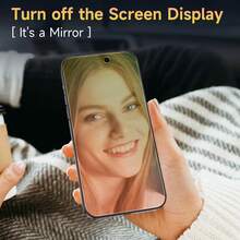 2 piezas Protector de pantalla de vidrio templado con película de color verde y rojo, cobertura de pantalla completa, efecto espejo, antihuellas, antiespía y antiparpadeo para iPhone 17 Pro Max, 17/17pro/16promax/15/14/13/15plus - Láminas anti-mirones coloridas - 2 - Ver 4