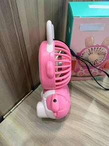 ventilador portátil con diseño lindo y batería recargable - Multicolor - Ver 7