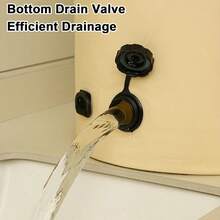 Foot Soak Tub23L Foot Bath Spa - Container with Drainage Holes for Travel and Home Use Portable Waterproof Foot Soaking Tub Easy to Clean Spa Basin for Circulation Care and RelaxationFoot Soak Tub - color crema - Ver 8