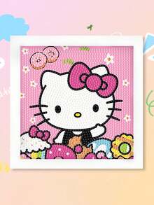 三丽鸥Hello Kitty钻石画DIY手工套装，儿童装饰画桌面摆件，室内装饰，儿童节、生日礼物