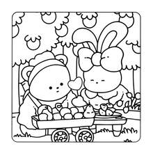 1本 (FUZZY IN LOVE) 螺旋裝訂彩色塗鴉書 Coco 成人與青少年適用，精緻厚紙，卡通舒適可愛粗線簡約圖案著色本 水彩素描本 兒童玩具，緩解壓力、消磨時間、節日禮物 - 模糊愛情 - 查看 3