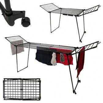 Freestanding Clothes Dryer, Drying Rack, Stable, Multi-Functional, Foldable, Large Capacity