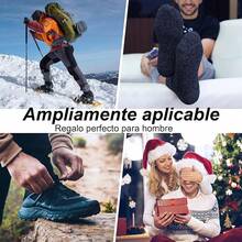 Calcetines Termicos Hombres, 5 Pares Gruesos Calcetines Invierno con Rizo Suave, Transpirables y Antisudor Calcetines Lana para Senderismo Running Esquiar Deportes - Tubo Medio - Ver 5
