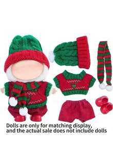 17cm 1st/2nd/3rd Generation Labobo Plush Doll Outfit - Cute Christmas Costume Set For Labubu