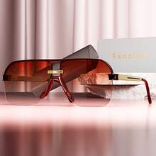 New Style Personality  Fashion Glasses For Men And Women Casual High-End Retro Brand Glasses - [紅色的] - 查看 5
