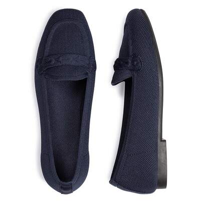 Frank Mully Damen-Loafer mit quadratischer Zehenpartie, Bequeme Büro- und Arbeitsschuhe, süße Penny-Loafer, zum Hineinschlüpfen, Gehen, Fahren JS6046