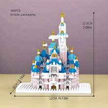 2790片天鹅湖城堡积木玩具 - 世界著名建筑模型，节日装饰积木套装，成人创意节日礼物，成人积木套装，圣诞礼物，新年礼物，派对礼物，袋装/不含灯光