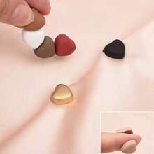 Bộ 1/2/4 cặp khóa cài từ tính thời trang, cổ áo sơ mi hình trái tim nhiều màu + kẹp cổ tay áo/viền áo/khăn quàng cổ có thể tháo rời, có thể tái sử dụng không cần khâu, lựa chọn quà tặng sáng tạo - Nhiều màu - Xem 9