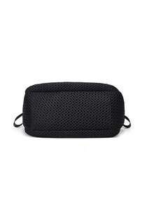 1pc Fashion Nylon Shoulder Bag For Women, Large Capacity Solid Color Crossbody With Fixed Straps, Foldable Design, Zipper Closure, Polyester Lined, Thickened Casual Tote