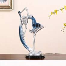 1 Stück Balletttänzerin Statue, Ballerina Skulptur Kunstfigur, Dekoration für Wohnzimmer, Schlafzimmer, Bücherregal, TV-Ständer, Schrank, Schreibtisch, Tischplatte - Verschiedenfarbig - Übersicht 2