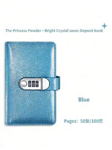 2025秋冬新款密码锁现金储蓄笔记本，仅限存放现金，大容量，财务管理收纳，A6尺寸带密码锁储蓄笔记本，可容纳100张纸，购物节限时折扣 - 彩色 - 查看 4