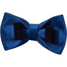 Love Dream Collar de perro con pajarita de terciopelo con hebilla de metal desmontable suave comodo ajustable para perros pequeños medianos y grandes XL azul - azul - Ver 5