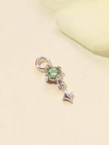 1pc 925 Sterling Silver Earrings Accessories 18k Gold Plated Earrings Connector Chain For Women Convertible Dangle Chain For Double Piercings