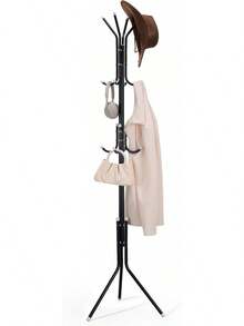 Perchero de Pie con 12 Ganchos,Perchero para Ropa,Bolsas,Sombreros,Ideal para Pasillo Entrada,Dormitorio,Salón,Oficina,Moderno - 1 - Ver 1