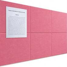 6 Stücke selbstklebende Akustikschaumstoffplatten, 12x12 Inches, hohe Dichte 339.51LB/M², schallabsorbierende Dämmfliesen, Wanddekoration ohne Nägel, Multifunktional für Valentinstag, Zuhause, Büro, Klassenzimmer, Weihnachten & Neujahr Dekoration, Fotoausstellung, Pinnwand, Neujahrsgeschenk