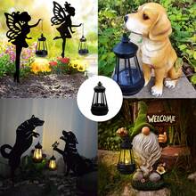 Solar Powered Outdoor Garden, Simple And Modern LED Night Light, Waterproof Hanging Light, Courtyard Lighting - Multicolor - View 10