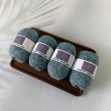 4 Balls 40g Snowflake Color Knitting Yarn [3114], New Autumn/Winter Handmade Knitting Material For Hats, Scarves, Etc., Soft Texture, Non-Shedding, Approx. 40g/Ball, 360m/Ball