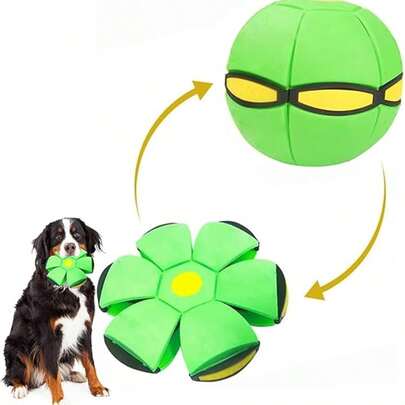 Pet Toy Flying Saucer, Flying Saucer Dog Toy, Suitable For Interactive Dogs, Cats, Football, Outdoor Games, Camping Games. Dog Ball Is Suitable For Small, Medium And Large Dogs, Portable Creative Flying Saucer Ball Stepping UFO Magic Ball, Suitable For Outdoor Sports Gifts, Halloween Gifts, Christmas Gifts, Holiday Gifts