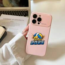 [Para los amantes del voleibol] Nuevo smartphone con pantalla grande. Compatible con las series 17 Pro, 17, 16 Pro, 15, 14 y 13 Pro/Plus. Lente completa y esquema de colores renovado. Teléfono - Rosa - Ver 1