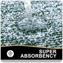 Bathroom Rugs 24x16, Extra Soft And Absorbent Microfiber Bath Mat, Non-Slip, Machine Washable, Quick Dry Shaggy Bath Carpet, Suitable For Bathroom Floor, Tub, Shower (Small, Blackish Green){Inchcolor_nameinch:InchBlackishGreenandWhiteinch,Inchsize_nameinch:Inch24\Inchx16\Inchinch} - 黑色,綠色和白色 - 查看 5