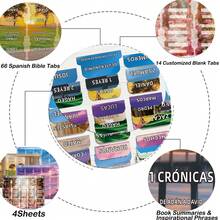 Spanish Bible Tabs, Elegant Healing Scenery Bible Content In Spanish With Soul Nourishing Book Summaries, New&Old Testament Spanish Book Name Tabs For Bible Easy Navigation& Spiritual Growth, Christmas/Halloween Gifts. - Elegant Healing - View 3